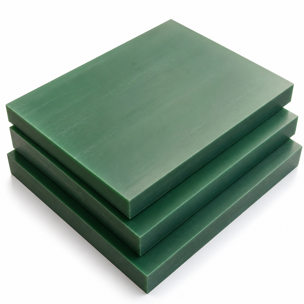 Cast Polyamide 6 Oil-Filled Sheet Green for Industrial Applications 40mm to 60mm thick