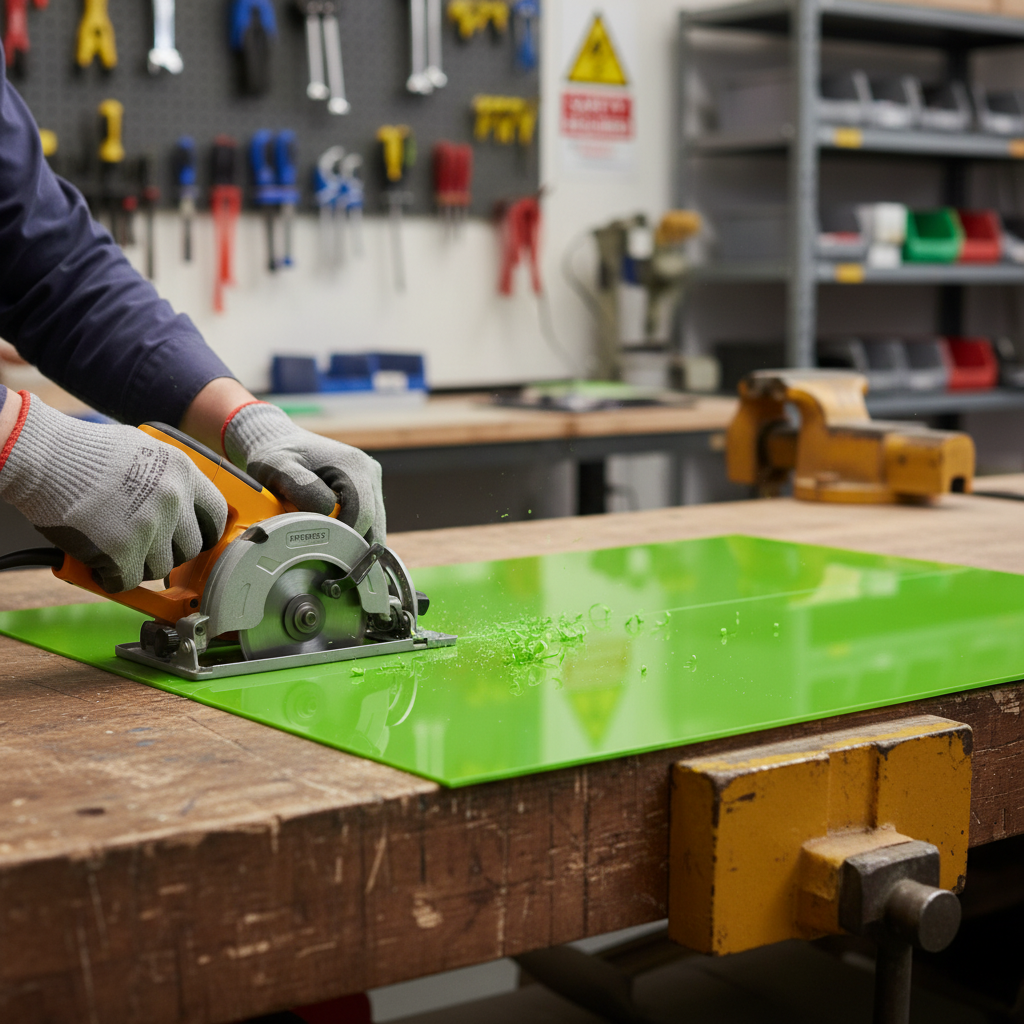 Premium Green Acrylic Sheet for Interior Design and Retail Display - Durable, High-Performance Material with Excellent Surface Hardness