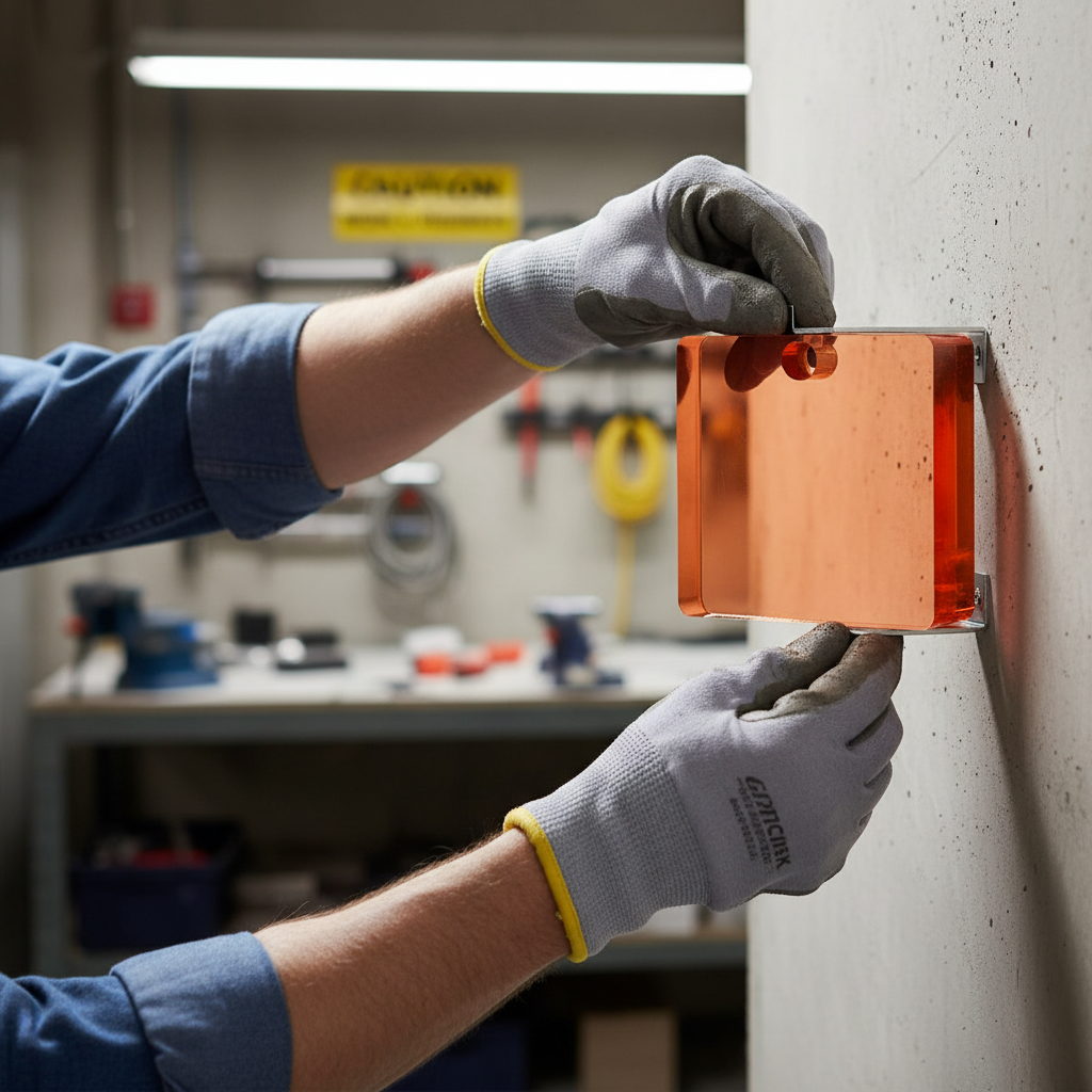 Premium Light Orange Acrylic Sheet - 15mm Thick, UV-Resistant, Fully Recyclable with High-Gloss Finish