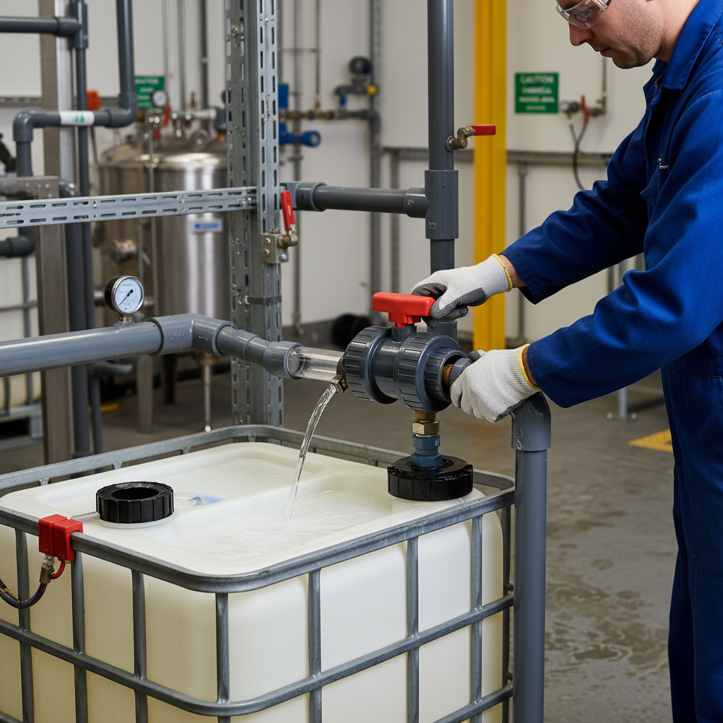 Premium PVCu Ball Valve Double Union with FPM Seals - Lightweight and Corrosion Resistant for Industrial Applications
