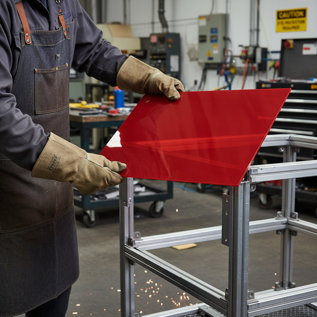 Premium Cast Acrylic Red Sheet with High Durability and Custom Color Matching Service
