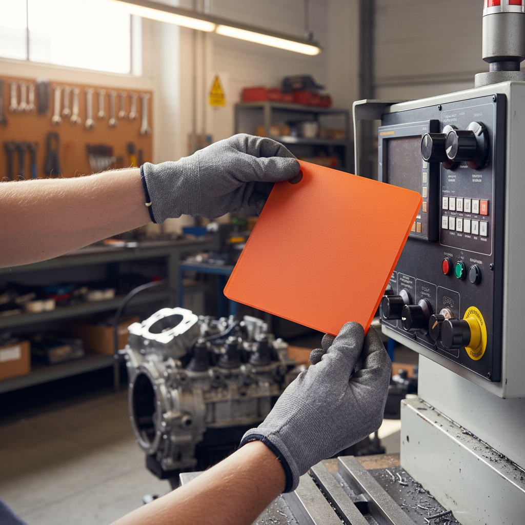 Premium Frosted Orange Acrylic Sheet - Durable, High-Performance Material for Interior Design and Signage