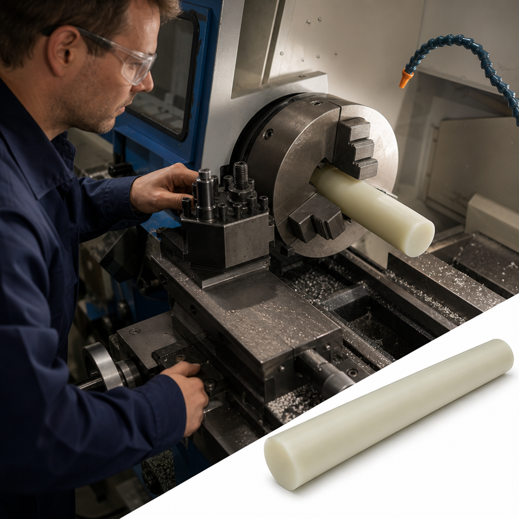 Cast Nylon 6 Rod 100mm for Engineering Applications 100mm to 300mm diameter