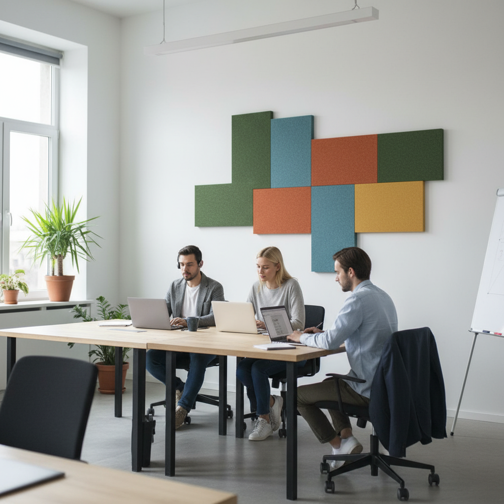 Premium PET Felt Acoustic Panel Sample 60 x 50 x 9mm - Eco-Friendly Sound Absorption Solution