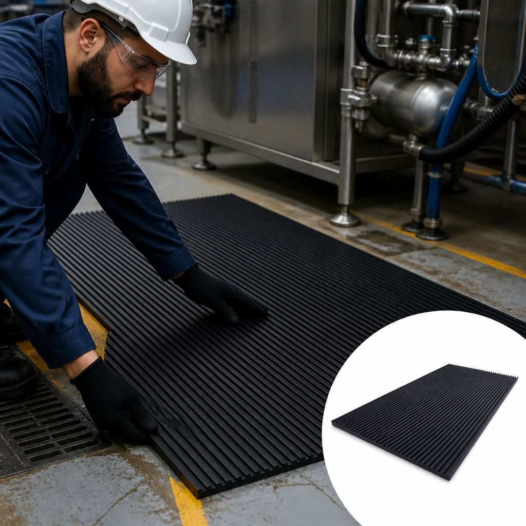 Fine Rid Rubber Matting 3mm to 6mm thick for Mats & walkways