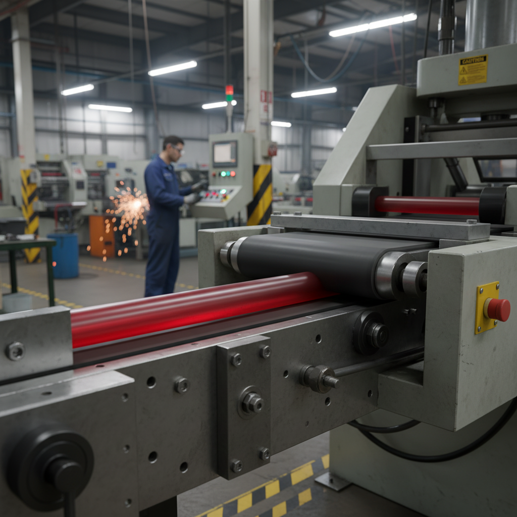 Premium Nylon 6 Lubricant Filled Red Rod for Sliding Applications with High Wear Resistance and Food Compliance Standards