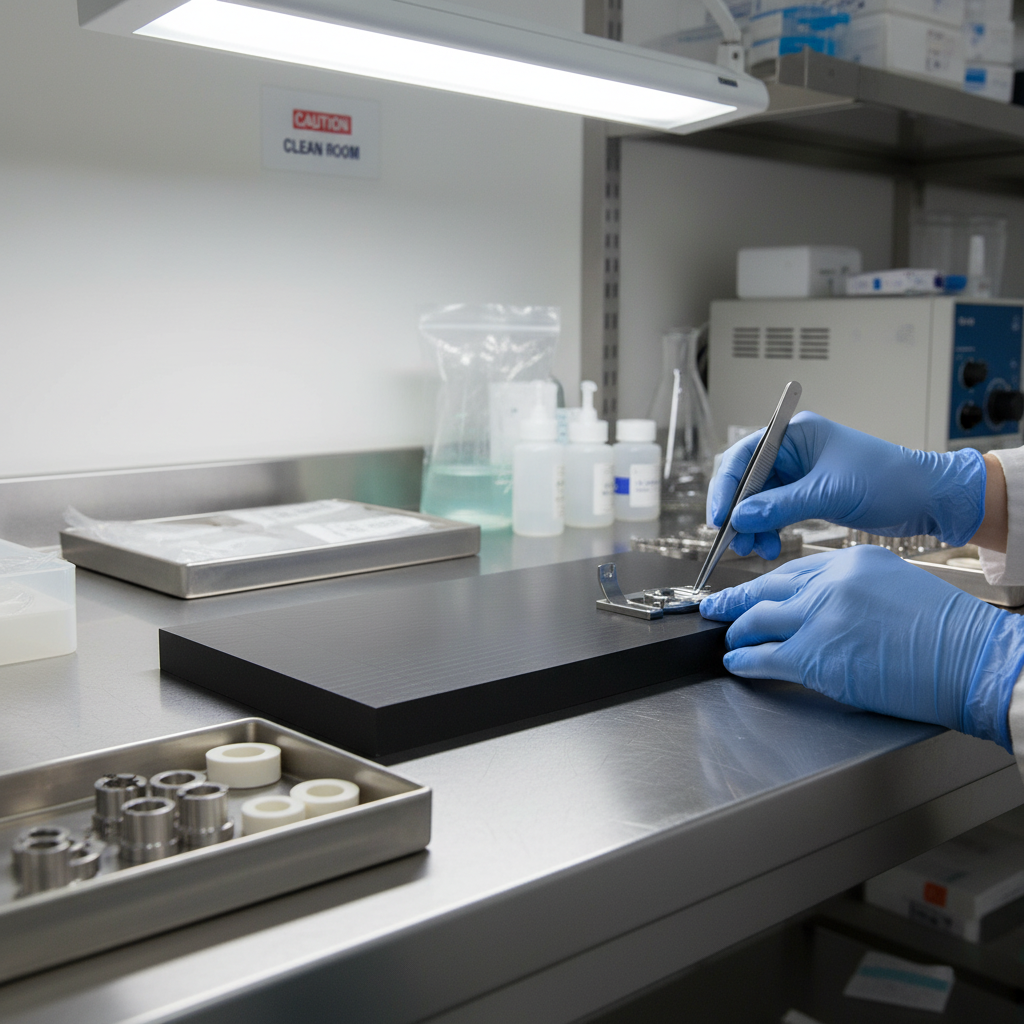 Premium Medical Grade PEEK Black Sheet with High Rigidity, Toughness, and Excellent Sterilisability for Medical Applications