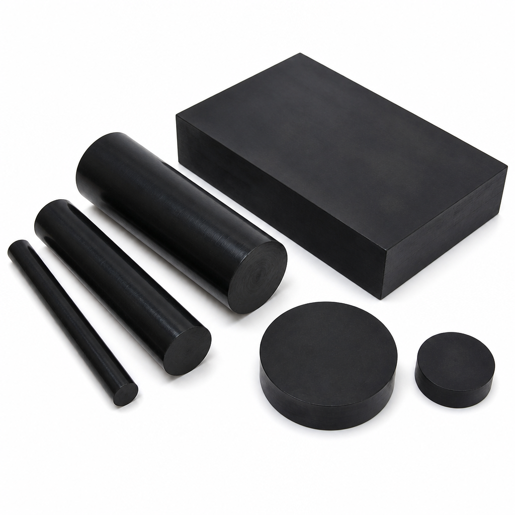 Nylon 66 Black Rod 40mm to 200mm dia for Insulators & conveyor parts