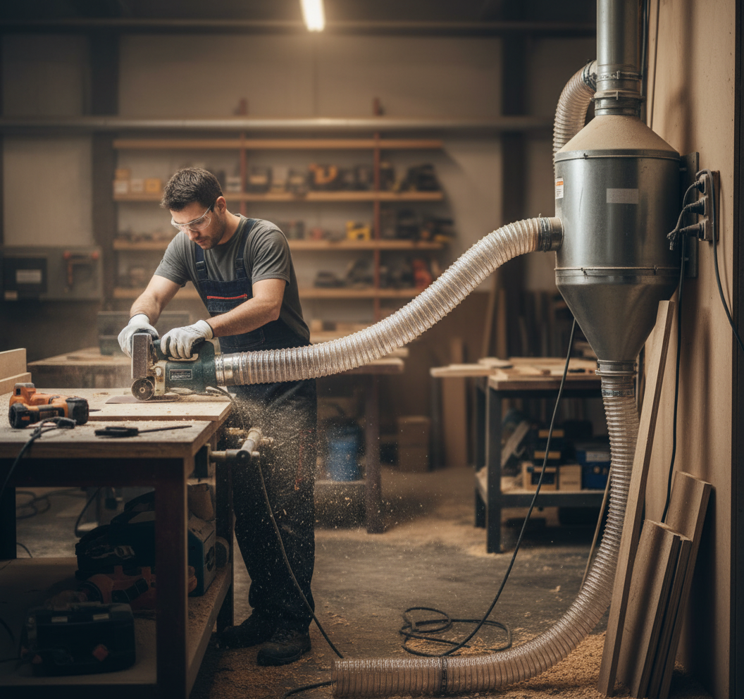 Premium Flexible Polyurethane Hose for Suction and Transport of Dust and Abrasive Materials - Temperature Range -40 to 90°C