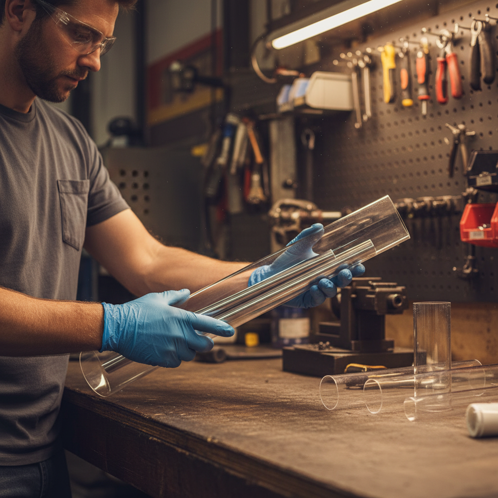 Premium Clear Round Packaging Tube Made from Durable PETG with Over 30% Recycled Material for Retail and Point of Sale Displays