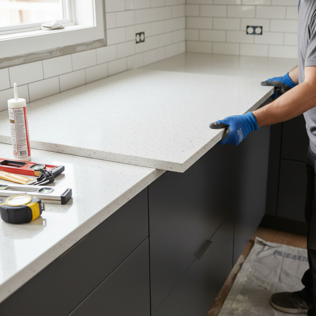 Premium Solid Surface Material - Aspen Color, Durable, Hygienic, and Versatile for Various Applications