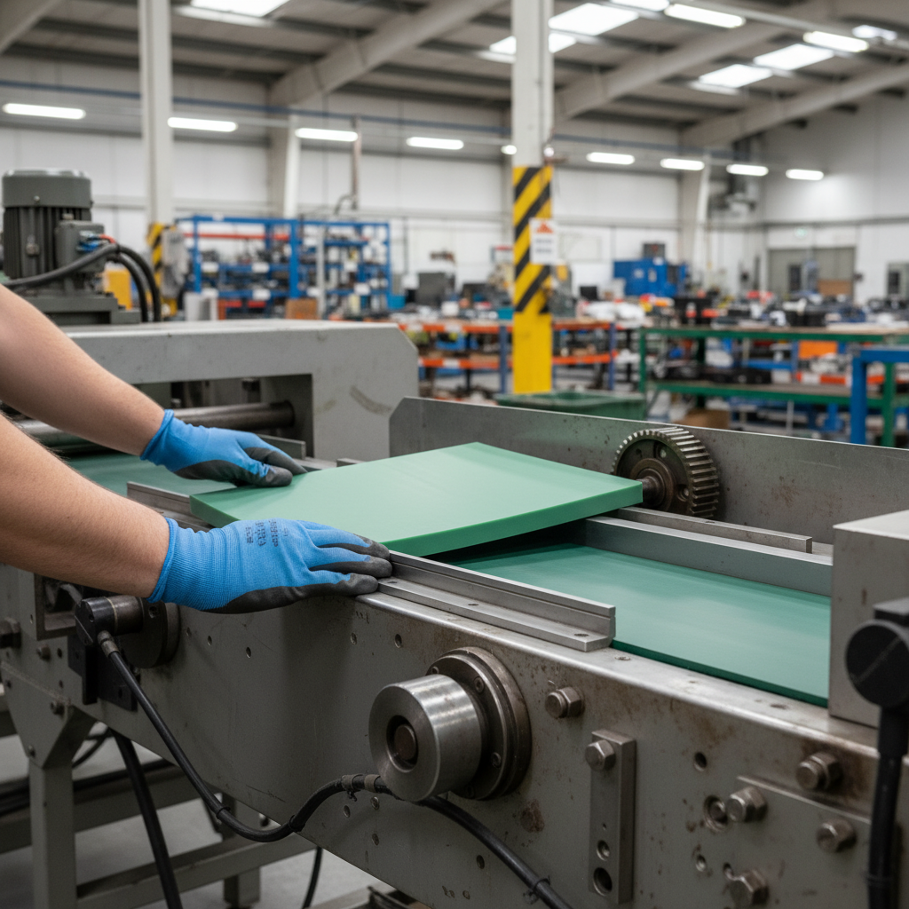 Premium Nylon 6 Oil Filled Green Sheet - High Wear Resistance, Self-Lubricating, and Versatile Application in Mechanical Engineering