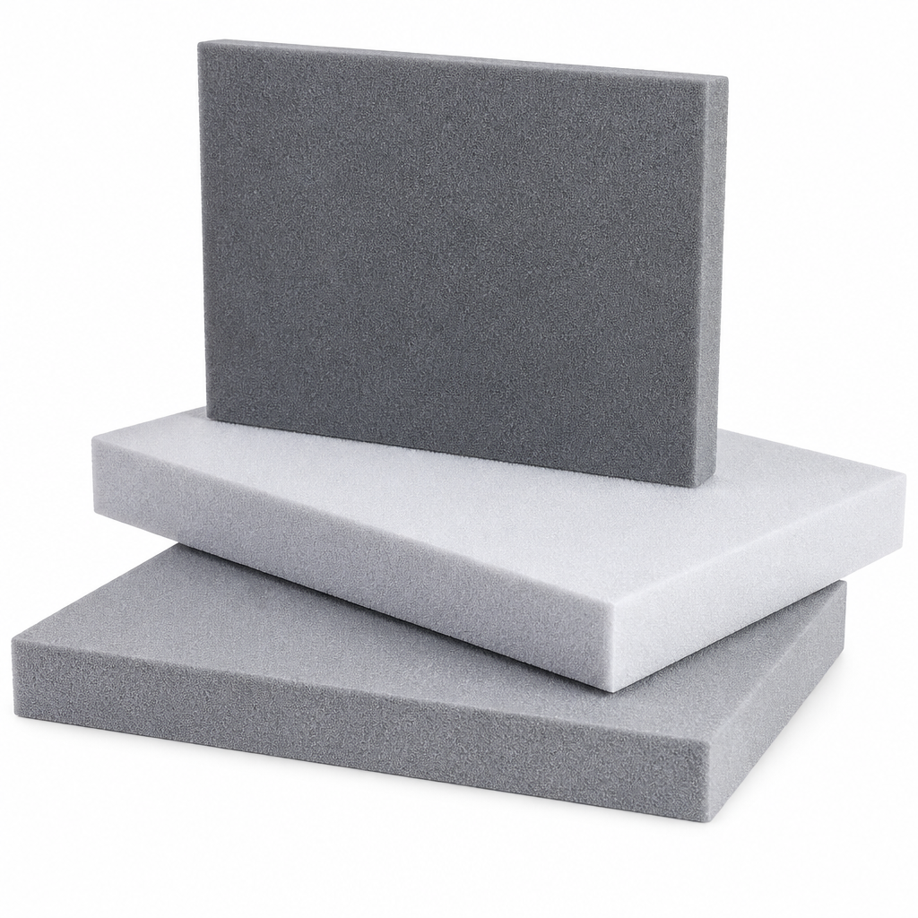 Polyethylene Black-Grey / White Sheet 3mm to 100mm thick for Padding & soundproofing