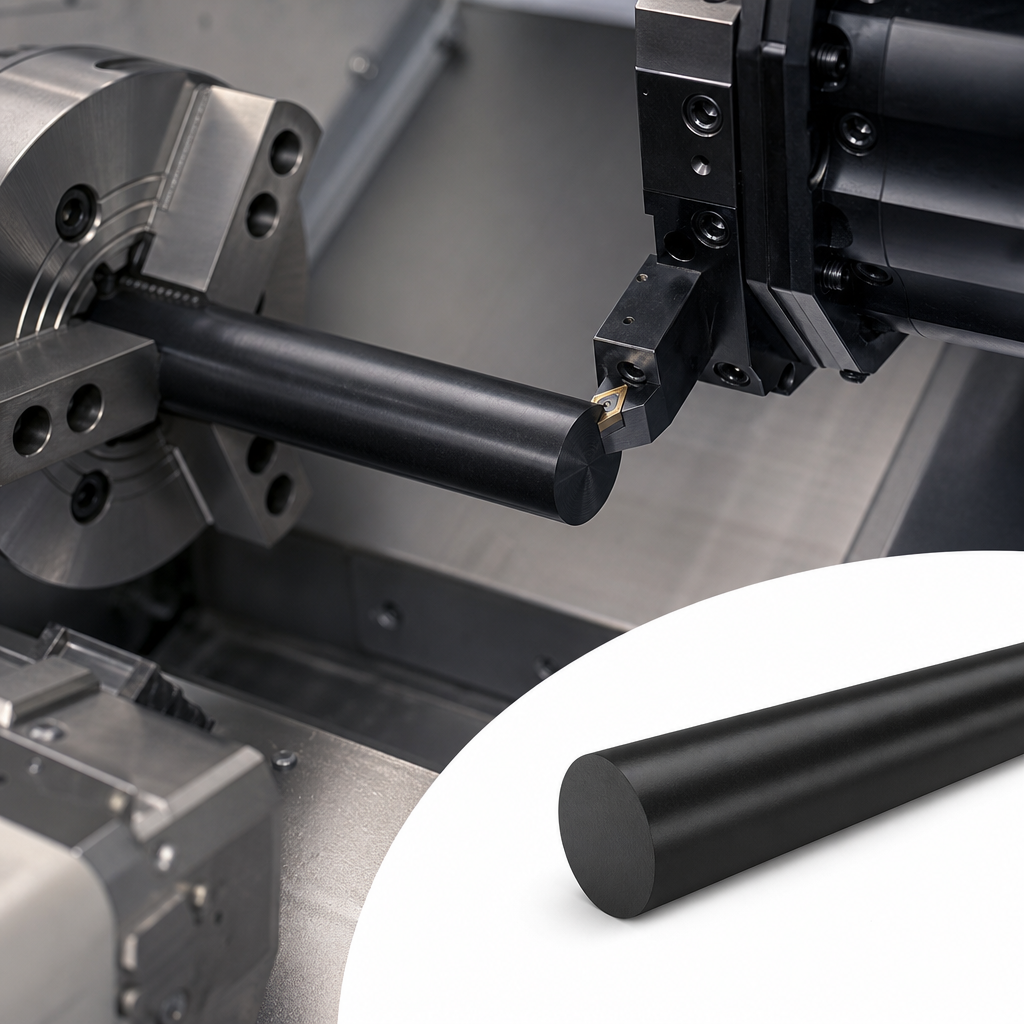Black Acetal Rod for Food Applications (Various Sizes) 6mm to 90mm diameter