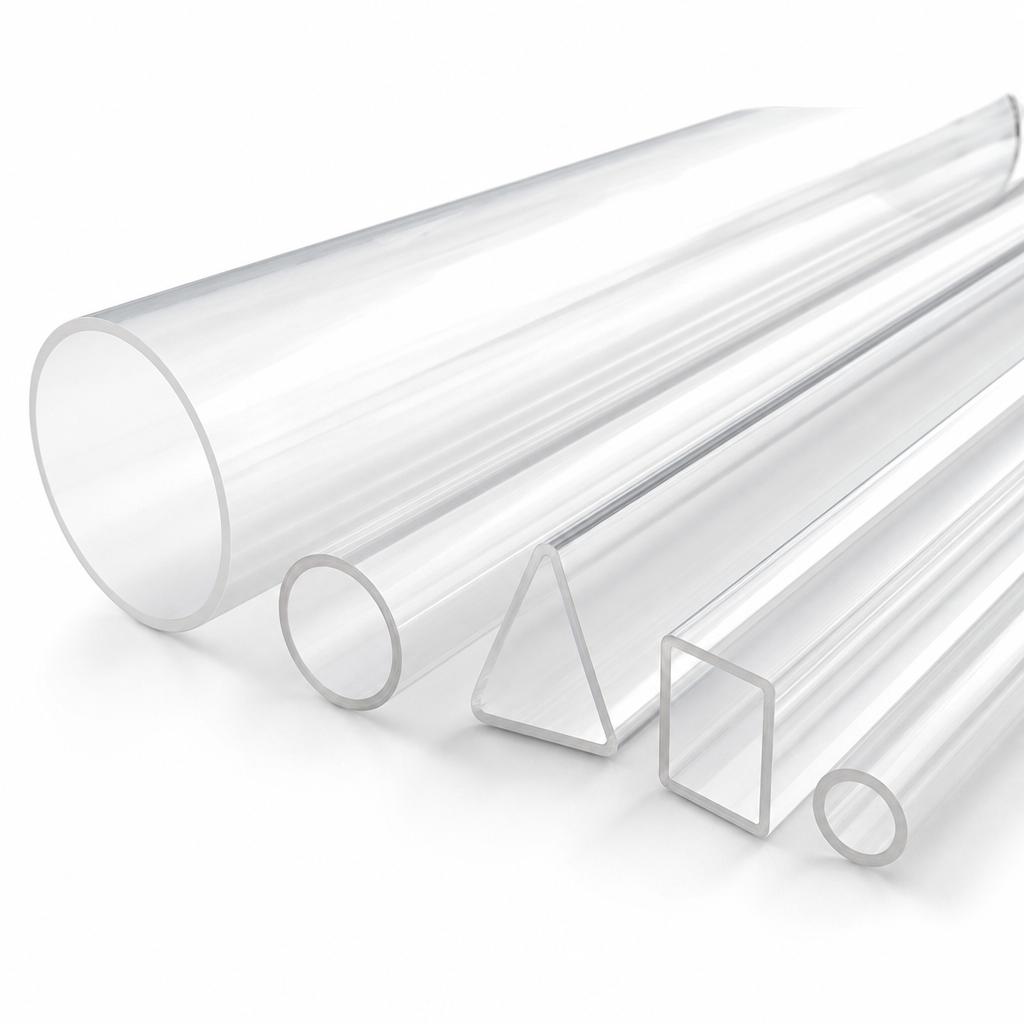 Extruded Acrylic Clear Tube 28mm to 40mm dia for Light fixtures & aquarium tanks