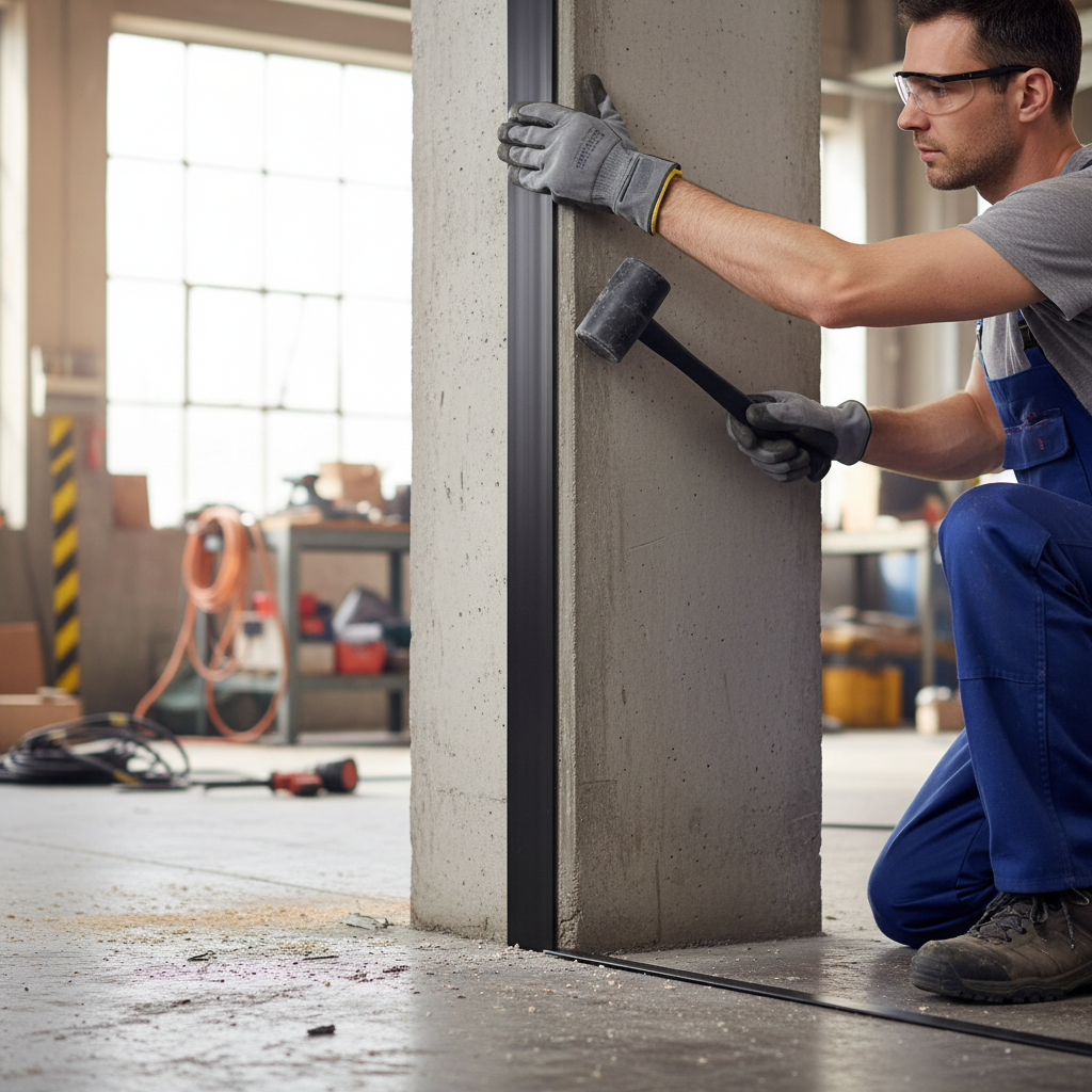 Premium Plastic PVC Black Angle Trim - 75m Pack, 25 x 3m Rigid PVC Profile for Corner Protection and Trimming