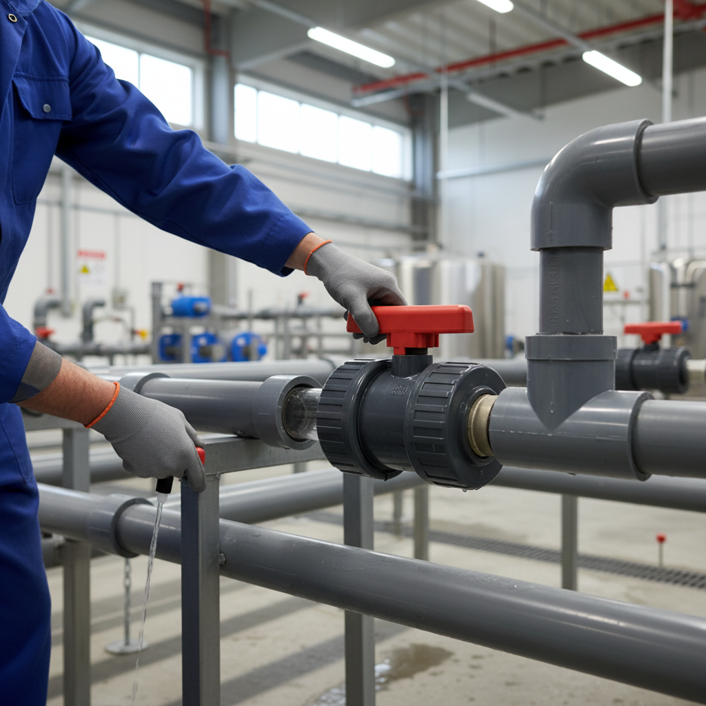 Premium PVCu Ball Valve Double Union Plain Metric Sockets with EPDM Seals for Industrial Applications