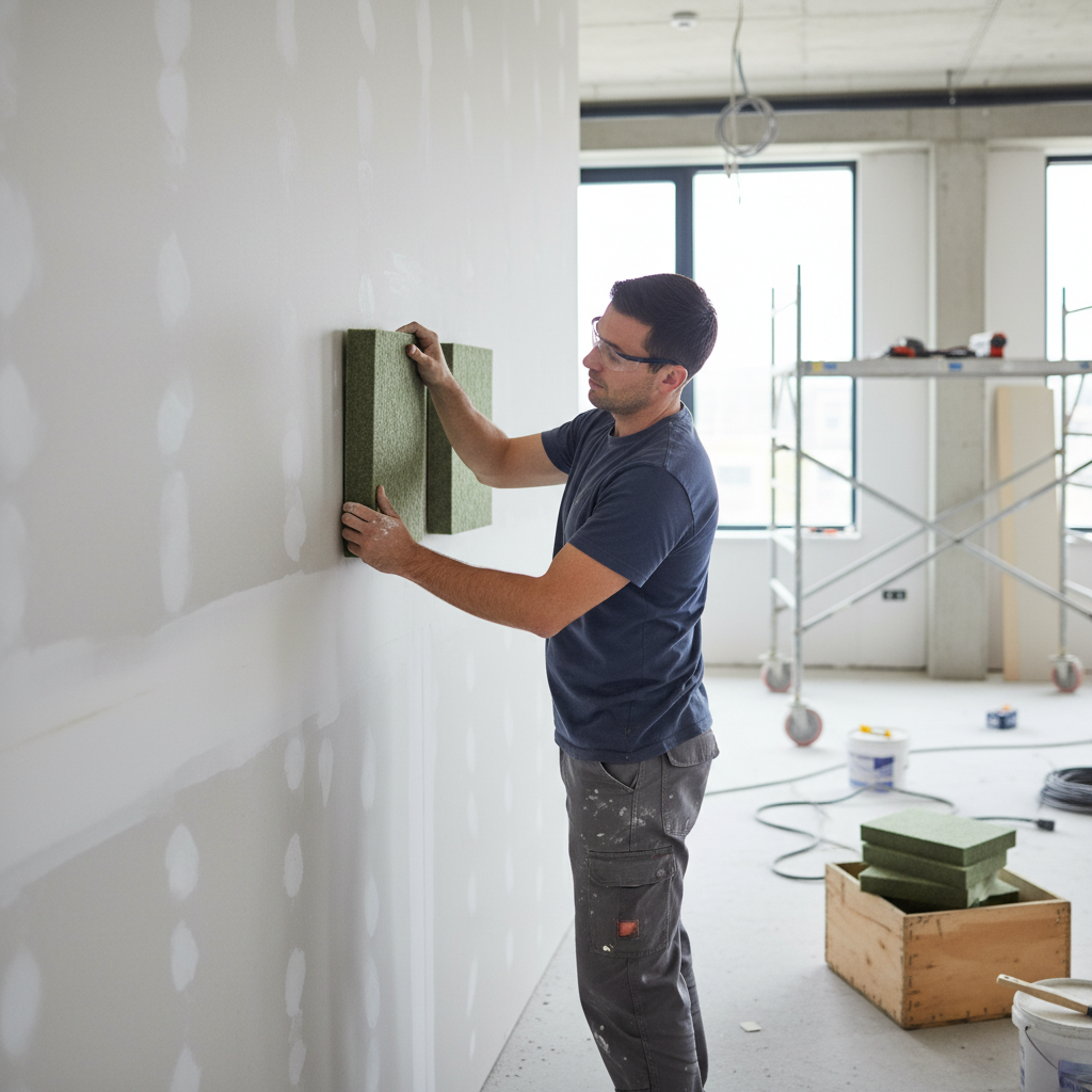 Premium PET Felt Acoustic Panel Moss Green - Eco-Friendly, Fire Retardant, High-Performance Sound Absorption Solution for Offices and Studios