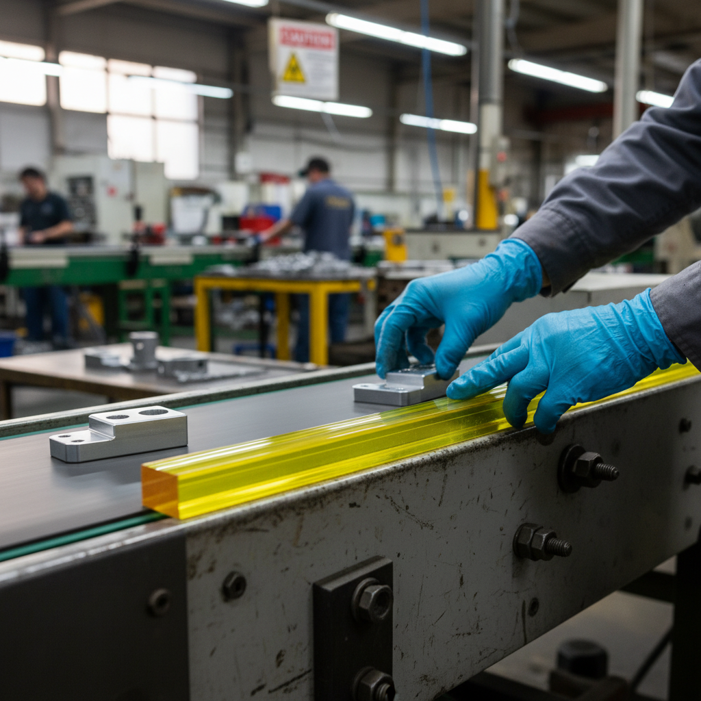 Premium Extruded Translucent Yellow Acrylic Square Bar - High Gloss Finish for Displays and Furniture Design