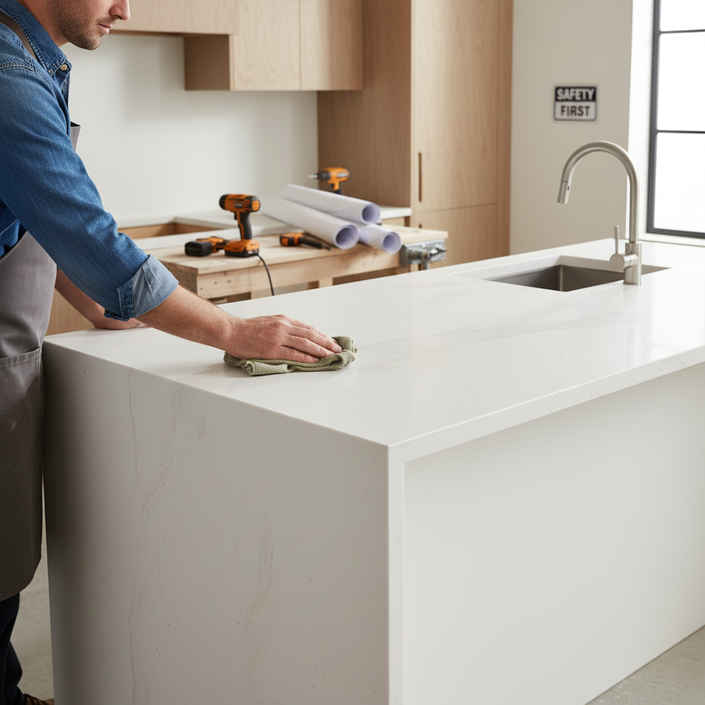 Premium Solid Surface Material - Limestone Prima for Versatile Applications in Residential and Commercial Spaces