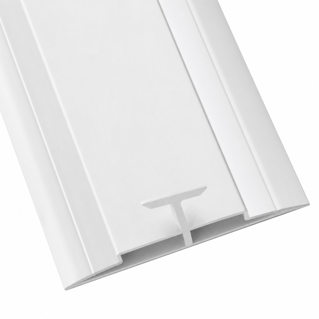 PVC Cladding Division Bar White 8ft for Hygienic Spaces