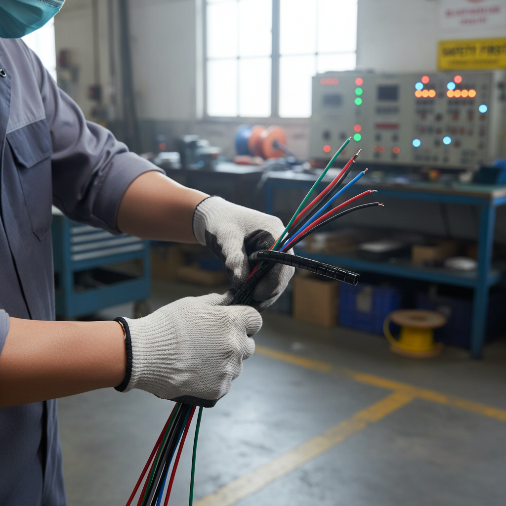 Professional Spiral Cut Flexible Nylon Tube - Durable, Heat Stabilized, Lightweight, and High-Performance for Cable Tidying and Protection