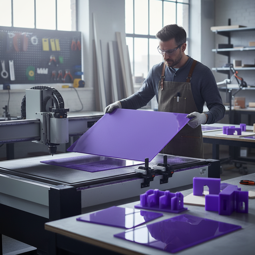 Premium Acrylic Sheet in Violet - Durable, High-Performance, and Versatile for Interior Design and Display