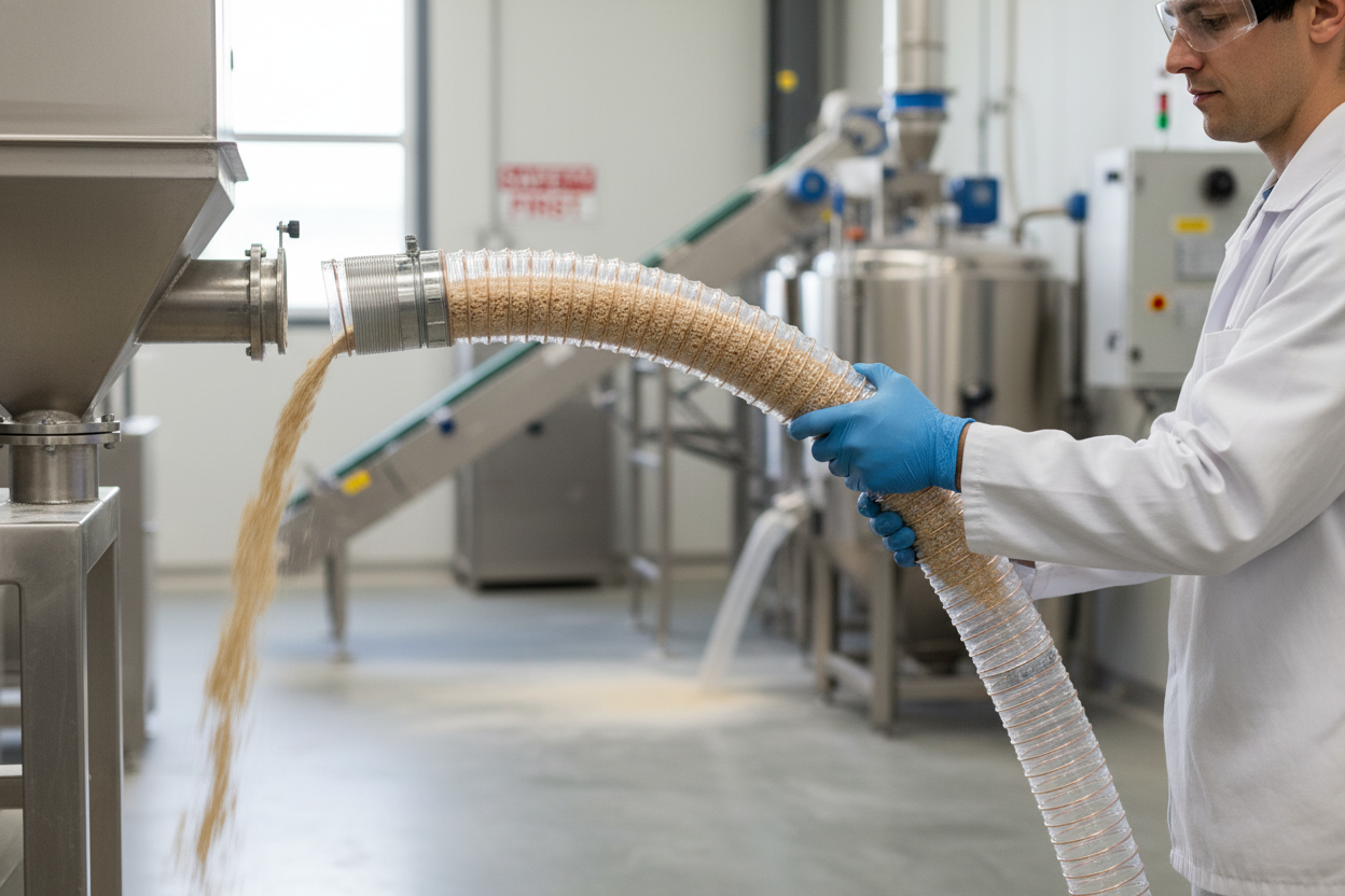 Premium High-Performance Polyurethane Hose for Dust and Abrasive Material Transport - Flexible and Durable with Wide Temperature Range