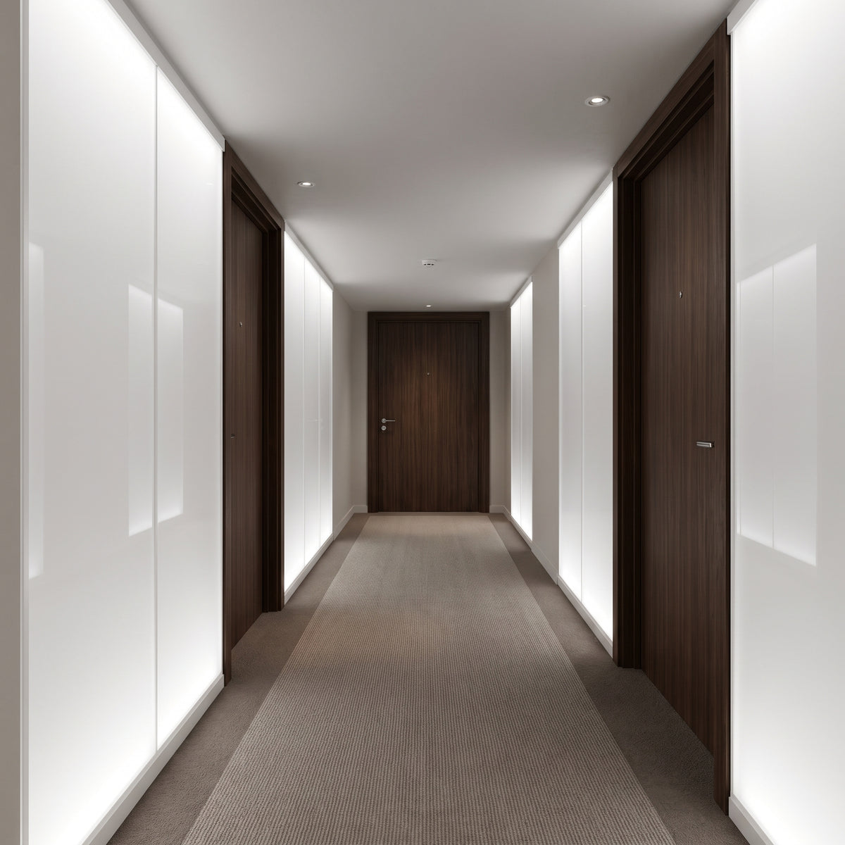 Opal 1T04 Perspex back-lit corridor wall panels