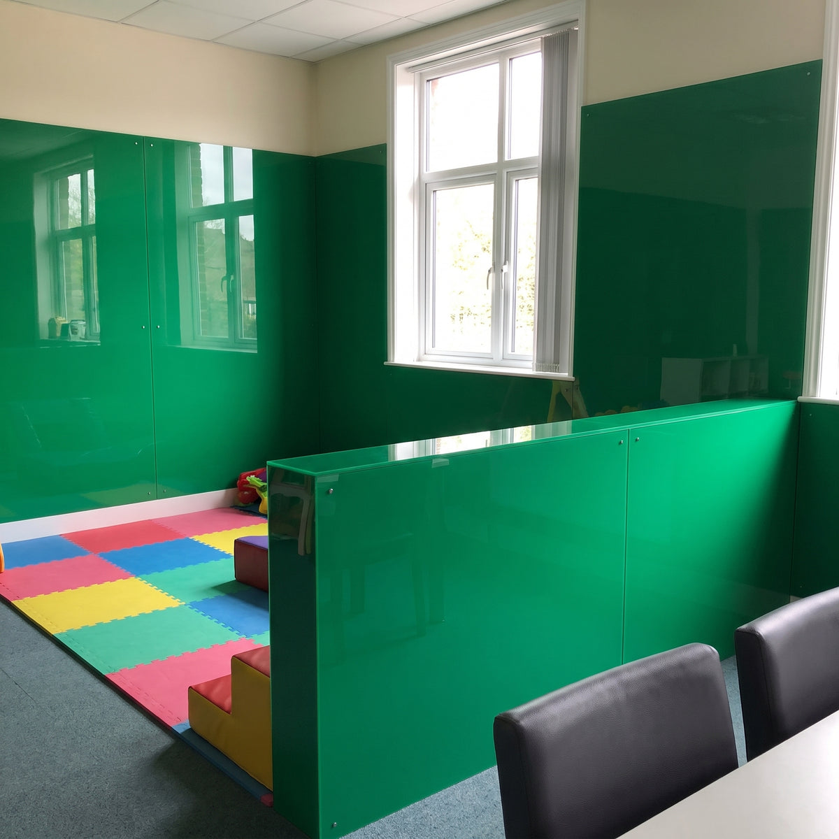 Green 692 Perspex play area panels