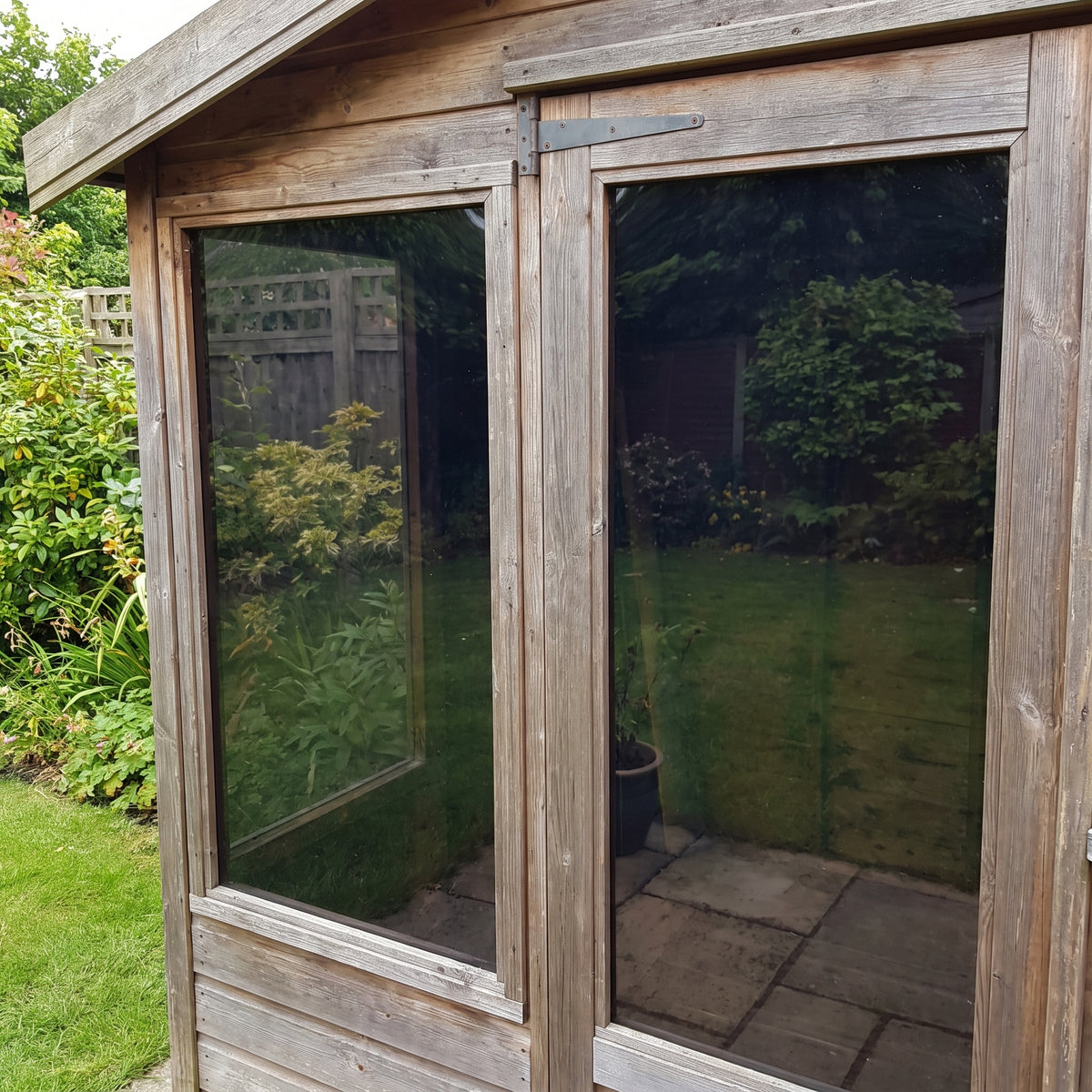 Neutral 901 tinted Perspex shed glazing