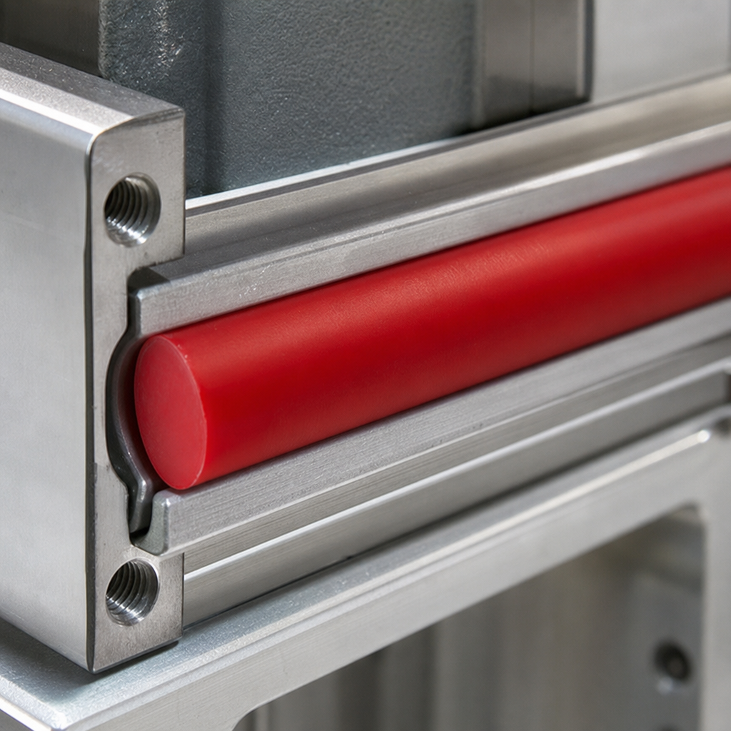 Polyurethane Red Rod 90A Shore