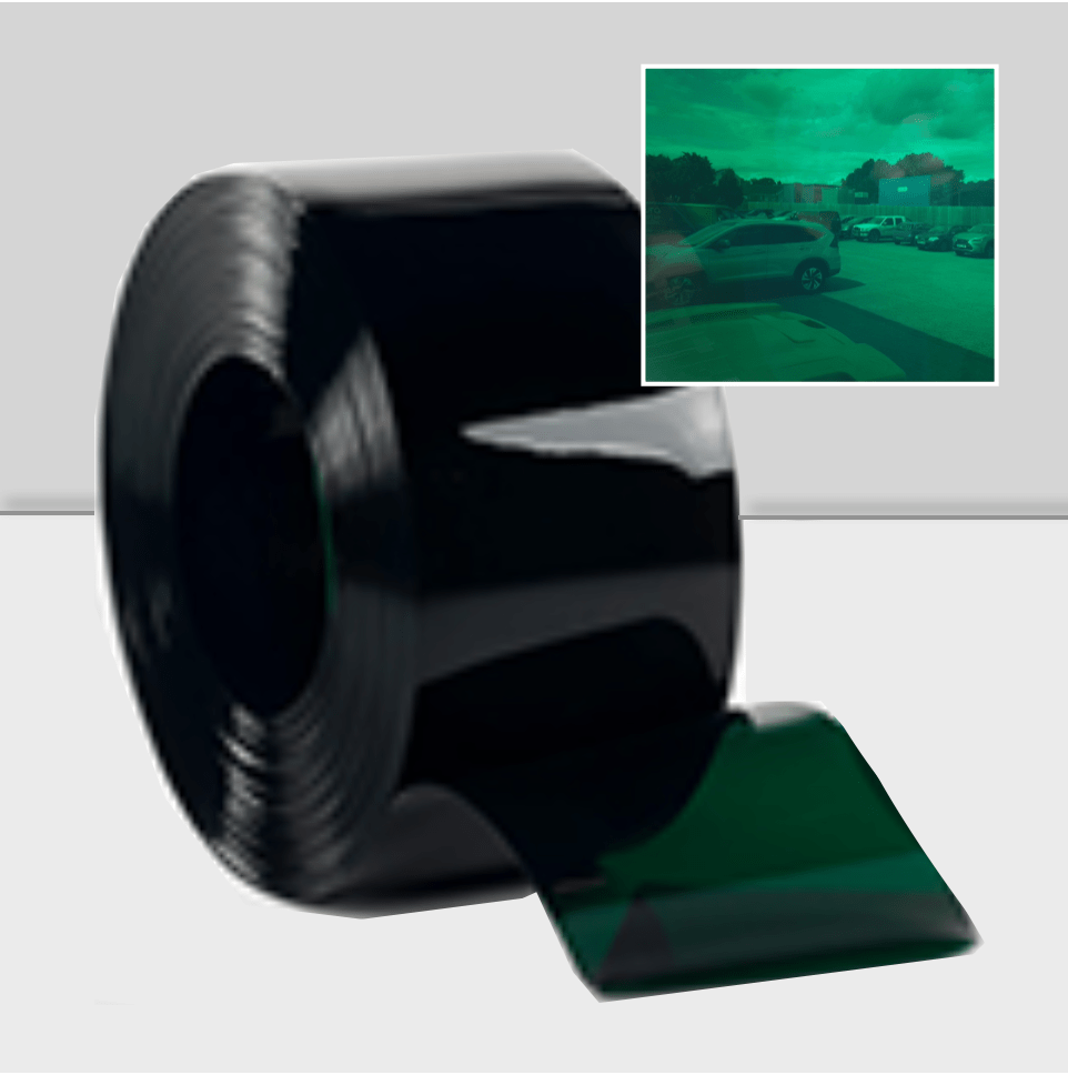 Transparent Green PVC Rolls (50m)