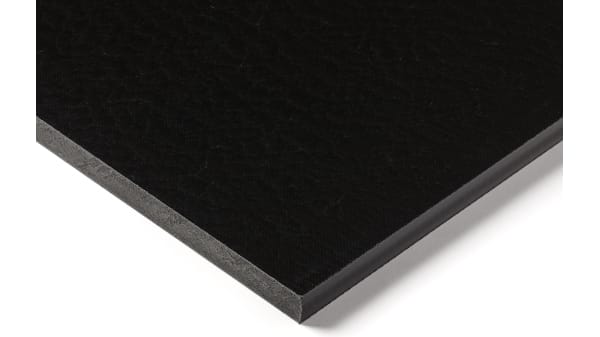 Black Black Nylon 6 Plastic Sheet - 1000mm x 1220mm