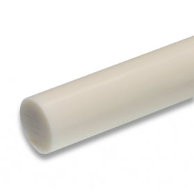 Gray Homopolymer Polypropylene Plastic Rod - 1000mm